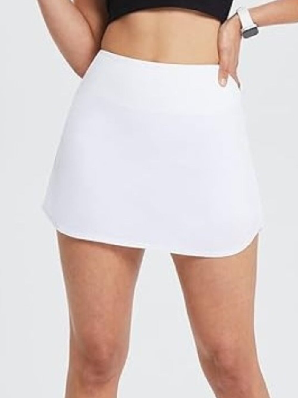 Baleaf Womens White Pleated Tennis Skirt XL High Waist Athletic Skort Pockets